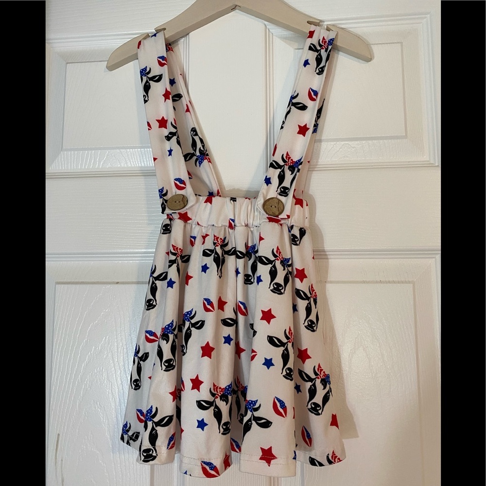 Boutique Toddler Cow Suspenders